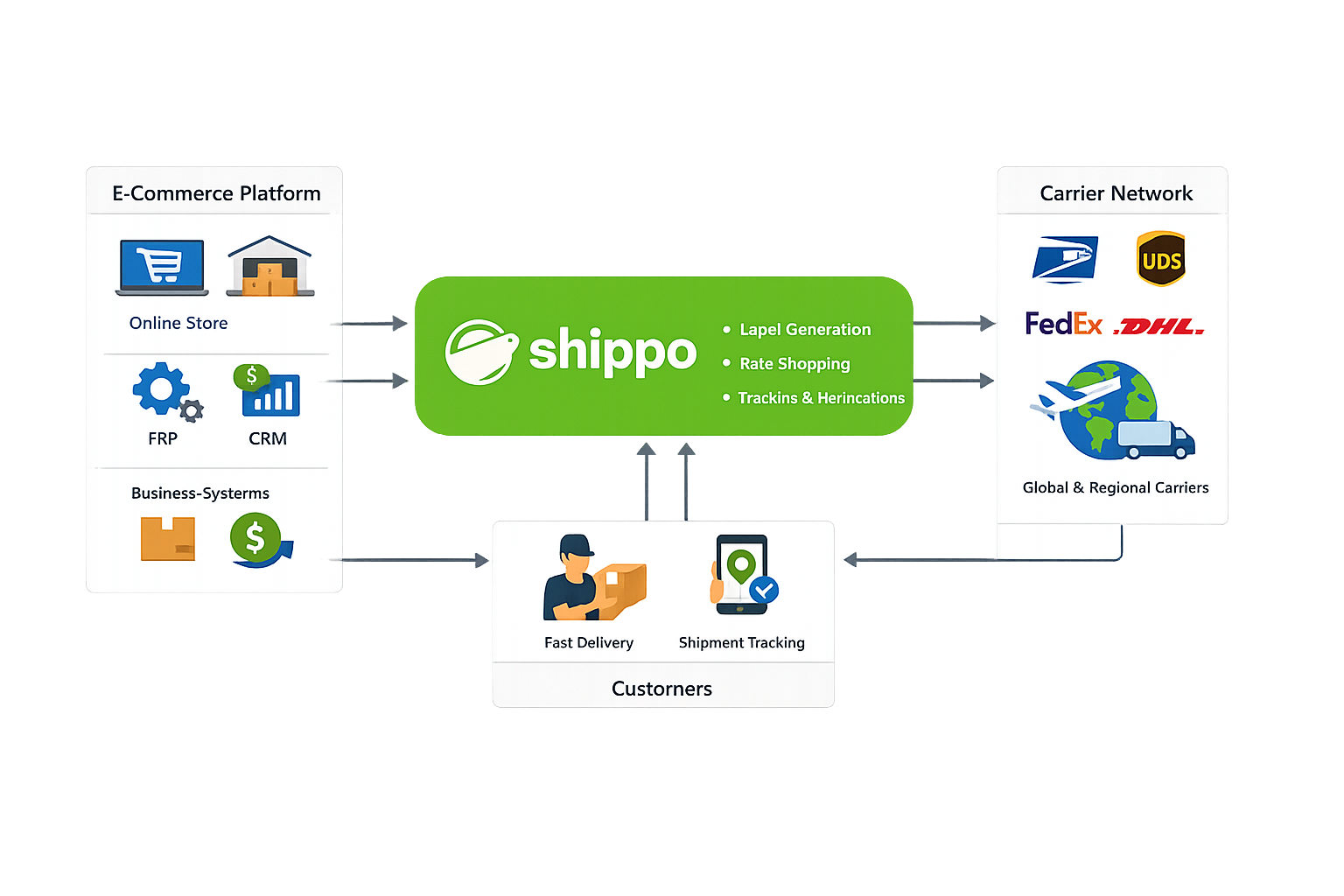 Shippo integration architecture